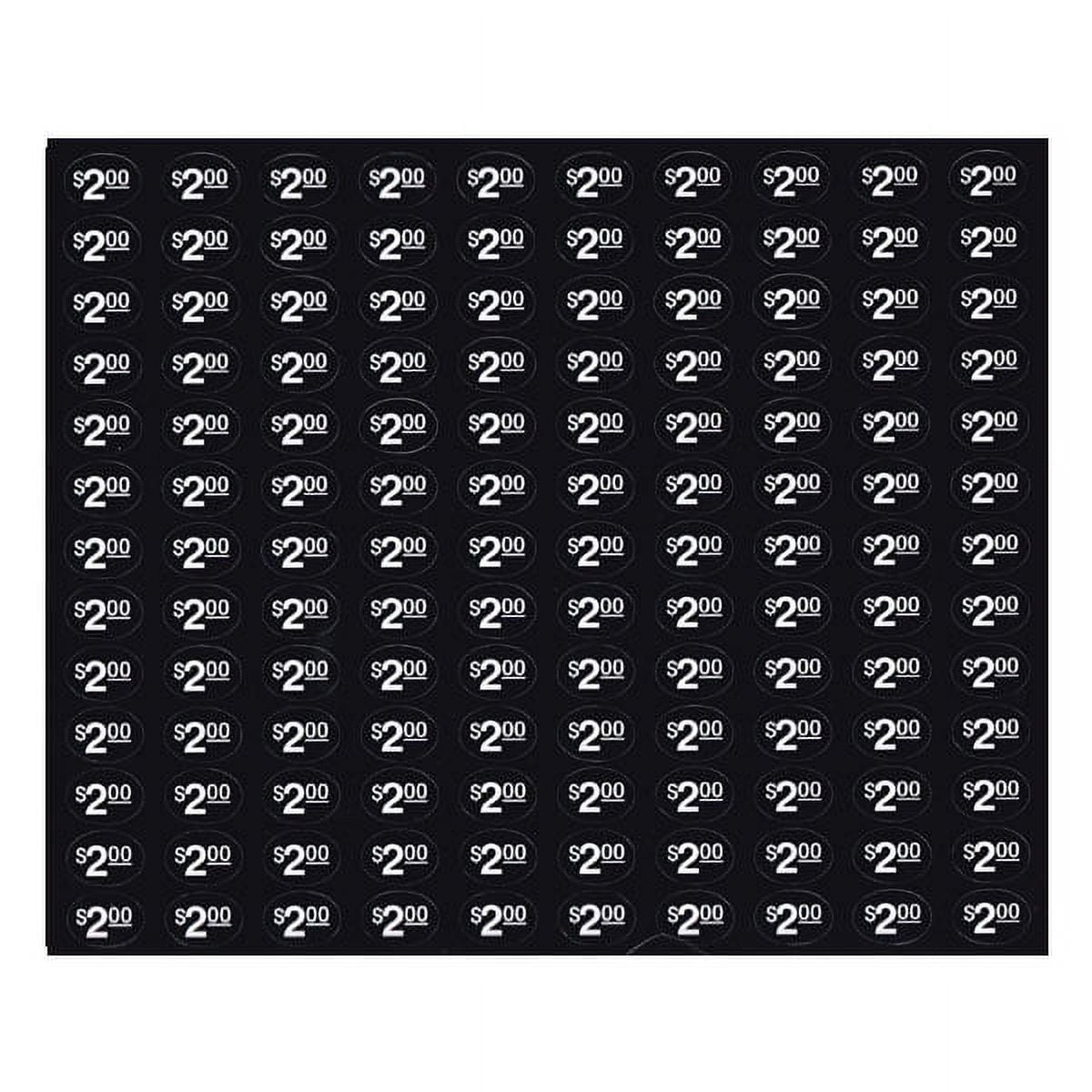 Vending Machine price labels generic soda, snack 2.00 (black) quantity