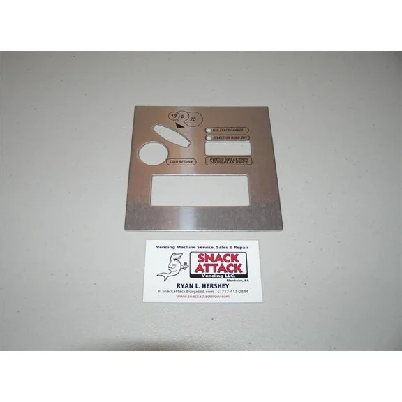 Vendo Soda Vending Machine 511, 576, 720, 721 & 840 - Coin Insert Bezel Decal