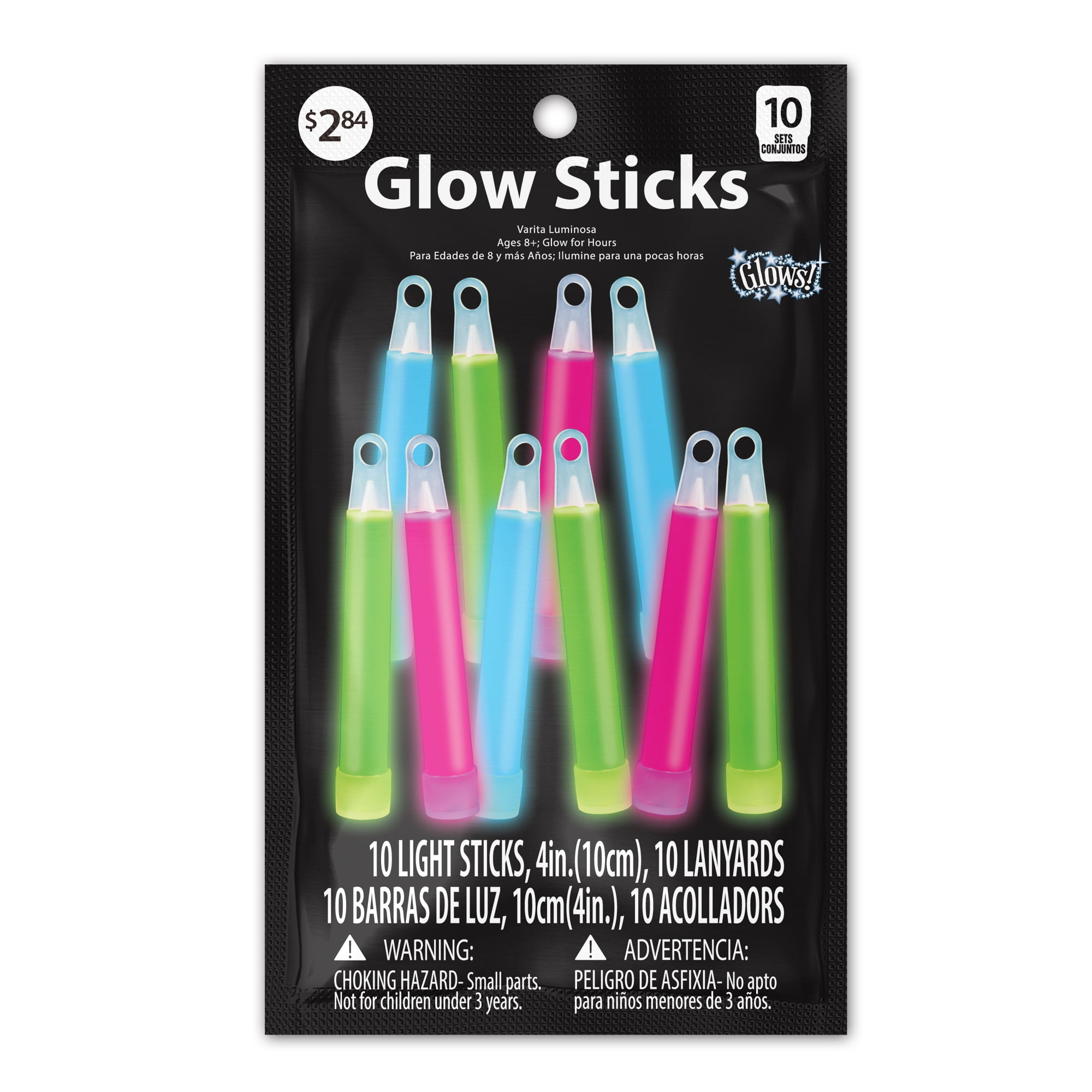 Vendor Labelling Halloween 30CT Party Favors, 4 inch Multi-color Glow Sticks.  