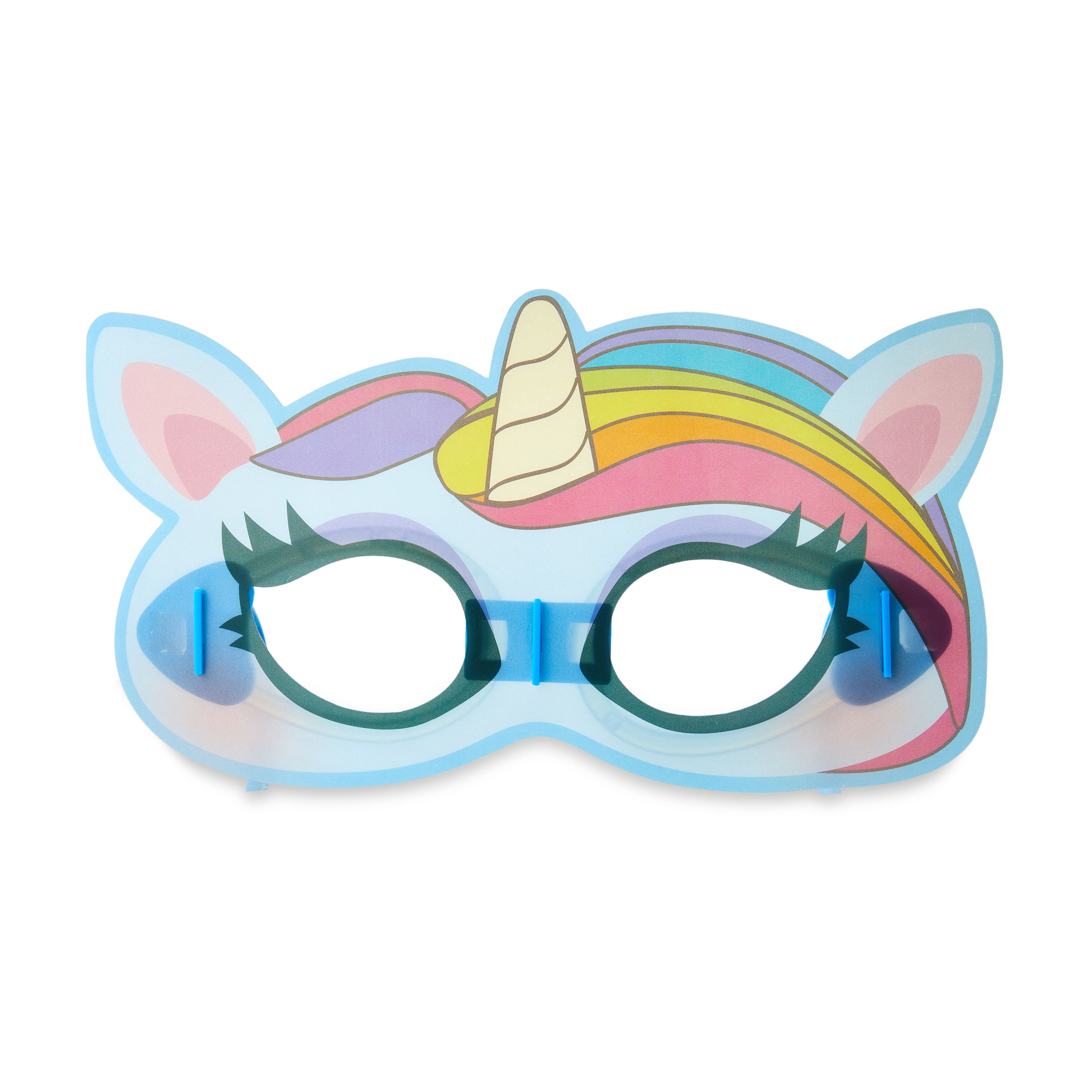 Vendor Labeling Halloween Blue Glow Unicorn EyeMask, 10.5"x5.5", 30g