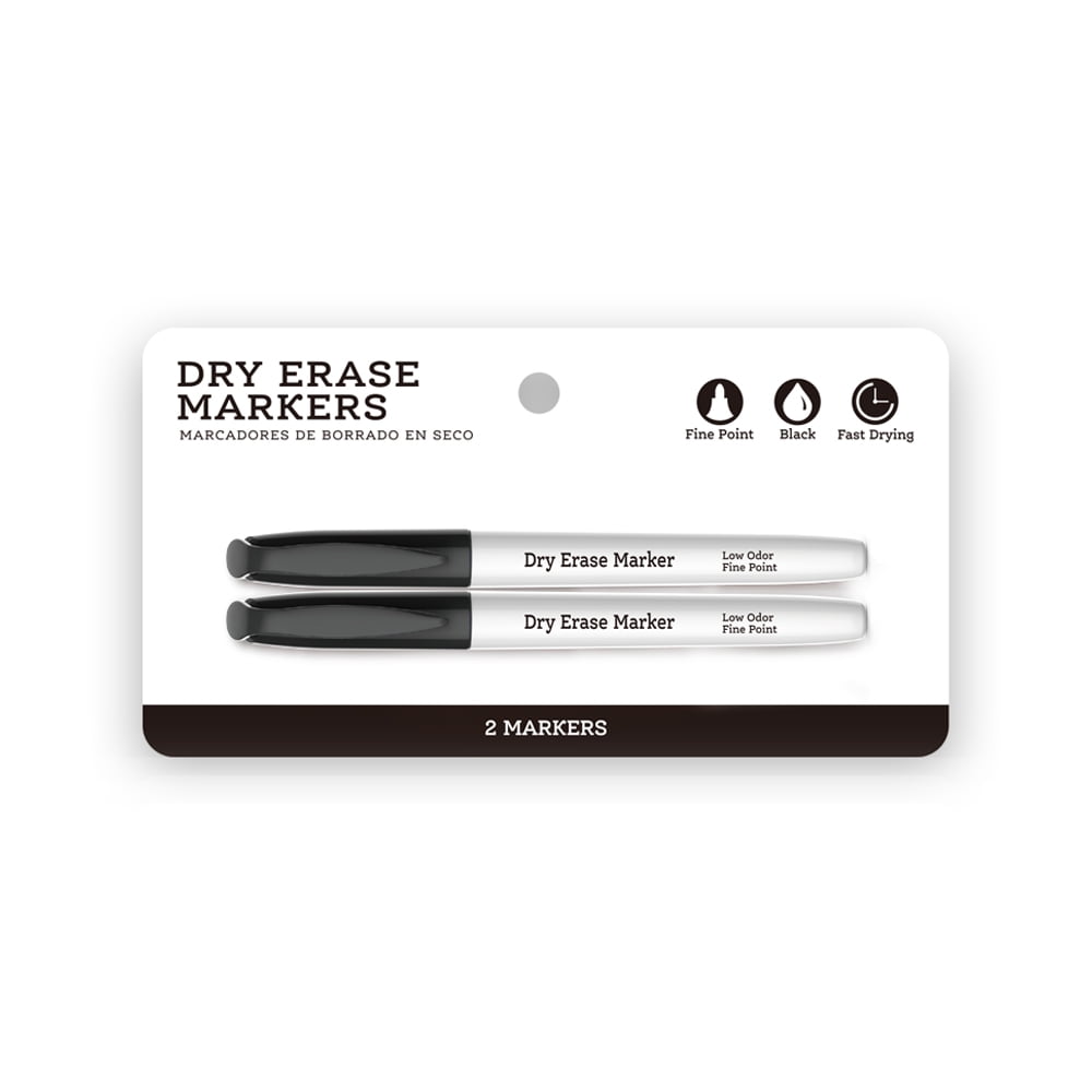 maxtek Magnetic Dry Erase Markers Fine Tip, Whiteboard Markers with Eraser  and Wet Erase Markers Ultra Fine Point, 0.7mm Extra Fine Tip, Low Odor, 12