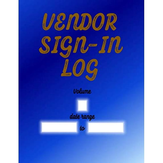 Pre-Owned Vendor Sign-In Log Paperback