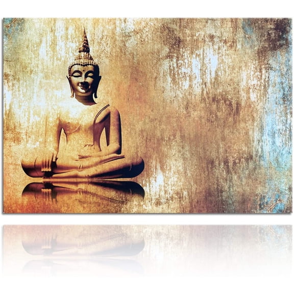 Venera Room Decor Wall Art Zen Canvas Print Statue Frame Modern Decor Pictures Office Wall Decor Paintings Colorful Artwork(Shade Buddha Painting)
