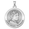thumbnail image 1 of Venerable John Henry Newman Religious Medal  - 1 Inch Size of a Quarter -Solid 14K White Gold, 1 of 1