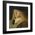 thumbnail image 1 of Venetian 16th Century 20x24 Black Modern Framed Museum Art Print Titled - Portrait of a Young Man (C. 1505), 1 of 5