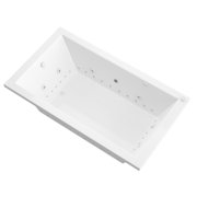 Venetian 30 x 60in. Air and Whirlpool Jetted Bathtub in White with Reversible Drain