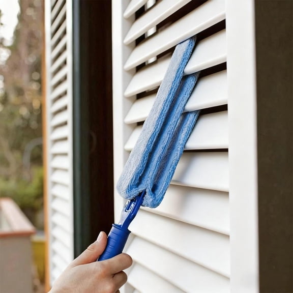 Venetian Blind Cleaning Brush Multi-Slat Clip-On Cleaner for Window Blinds Vents Radiator Gaps Fan Blades with Soft Dense Bristles for Efficient Dust and Dirt Removal