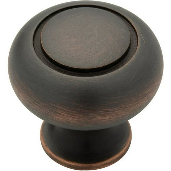 Venetian Bronze Grooved Knob - 31mm