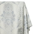 thumbnail image 1 of Venetian Damask Extra Wide Brocade Upholstery Jacquard Polyester 114" Fabric By The Yard - Off White / Blue, 1 of 1