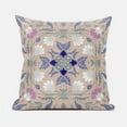 thumbnail image 1 of Venetian Flower Paisley Duo Indoor/Outdoor Pillow in Beige Gray 26x26, 1 of 1