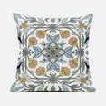 thumbnail image 1 of Venetian Flower Paisley Duo Indoor/Outdoor Pillow in White Blue 18x18, 1 of 5