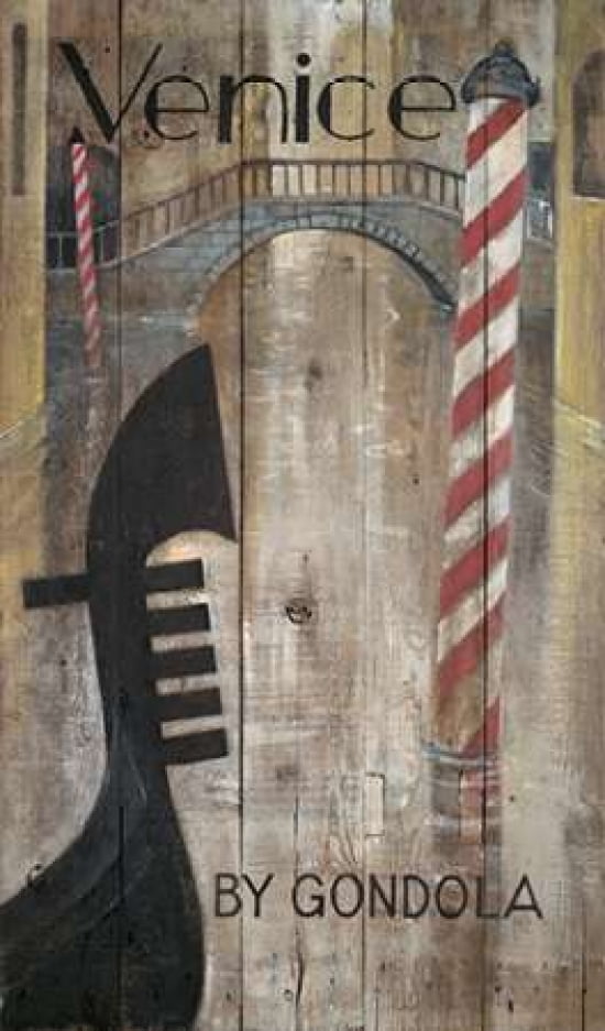 Venetian Gondola Canvas Art - Arnie FISK (12 x 18)