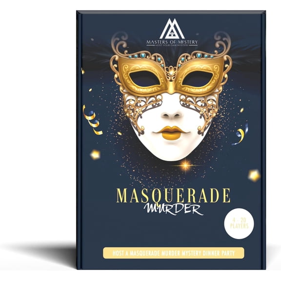 Venetian Masquerade Murder Mystery Dinner Party Game - Masked Ball Whodunnit for Adults - 4-20 Players