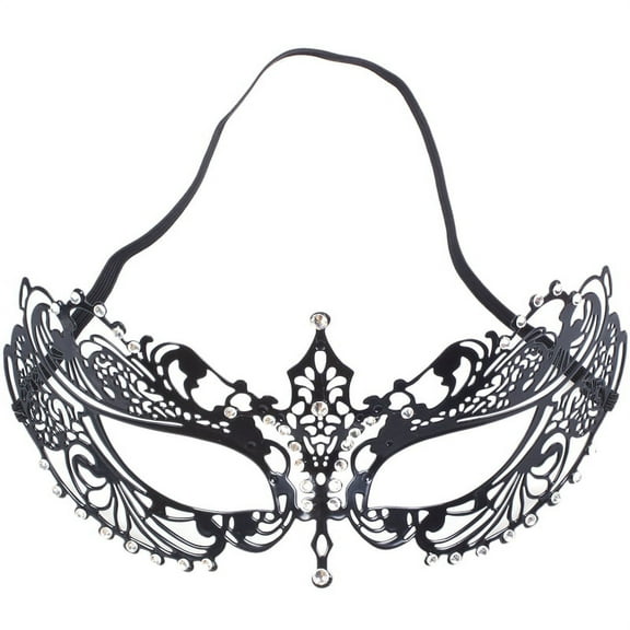 Venetian Style Laser Cut Metal Filigree Masquerade Party Mask