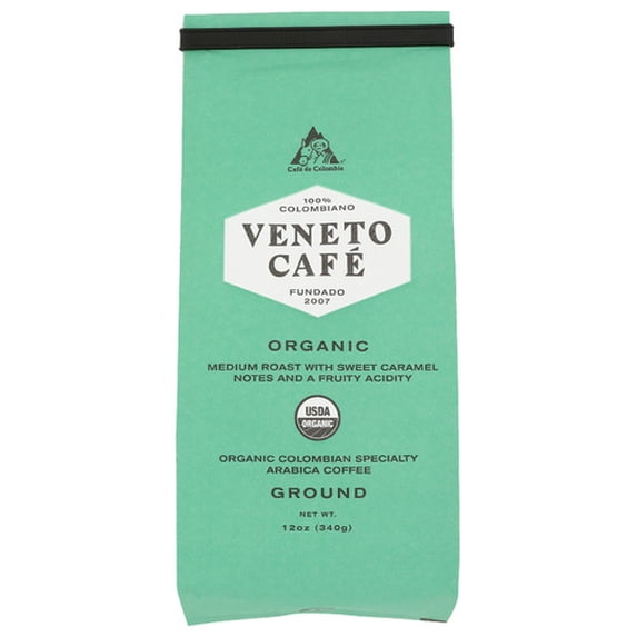 Veneto Cafe Coffee Ground Sweet Caramel Medium 12 oz (Pack of 6)