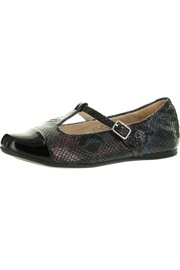 Girls 55-Annie T Strap Dress Shoes