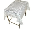 thumbnail image 1 of Veneza, 40 inch Square Lace Tablecloth, Floral Pattern. Perfect for Small Coffee Tables or Dressers. Square Table Topper, 1 of 3