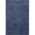 thumbnail image 1 of Venezia Collection Geometric Transitional 100 Percent Wool Hand Tufted Area Rug, Navy - 5 ft. x 7 ft. 6 in., 1 of 1