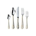 thumbnail image 1 of Venezia Collection 'Medallion' 20-Pcs. Fine Flatware Set, Silverware Cutlery Dining Service for 4, Premium 18/10 Surgical Stainless Steel, 24K Gold-Plated Trim, 1 of 2