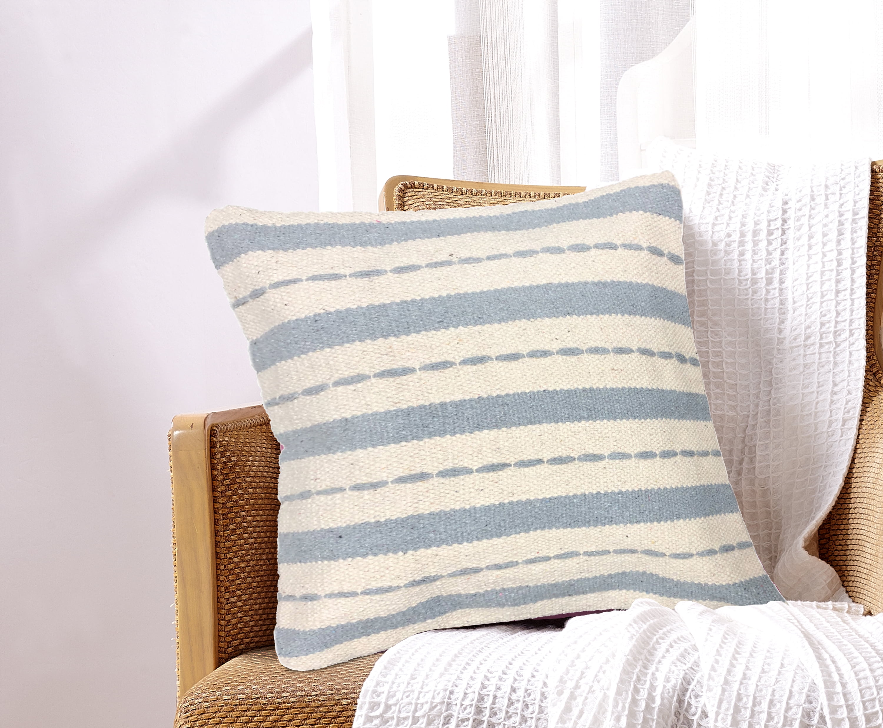 Venezia Cotton Throw Pillow 18x18