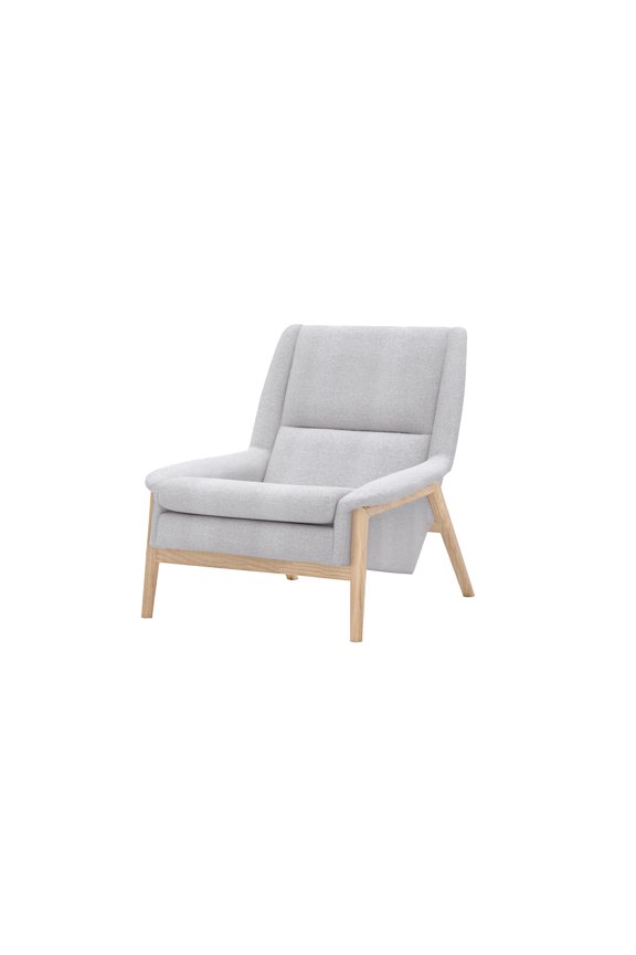 Venezia Lounge Chair  Light Gray
