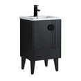 thumbnail image 1 of Venezian Collection - 20" Single Black Bathroom Vanity, - Black Handles.&nbsp;, 1 of 9