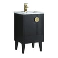thumbnail image 1 of Venezian Collection - 20" Single Black Bathroom Vanity, - Brass Handles.&nbsp;, 1 of 9