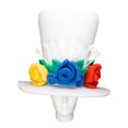 thumbnail image 1 of Venezuela Bride Hat - Wedding Party Hat - Hora Loca Hat - Bachelorette Party Hat - Bridal Shower Hat - Wedding Hair Vine Hat, 1 of 4