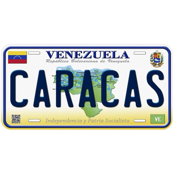 Venezuela Caracas Custom Novelty Car License Plate