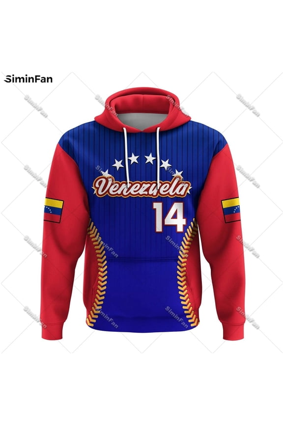 Venezuela Coat of Arms Baseball 3D All Over Printed Mens Hoodie Male Pullover Hooded Jacke