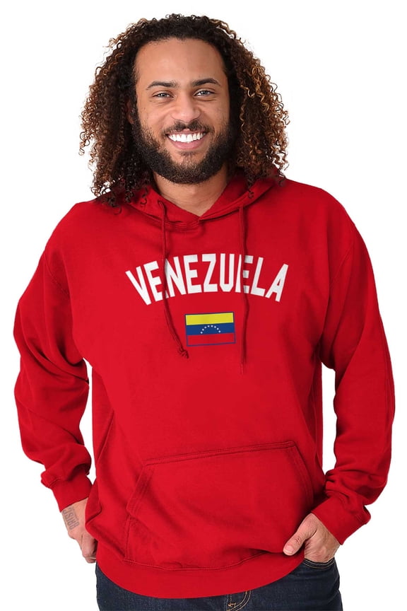 Venezuela Country Flag Soccer Fan Hoodie Sweatshirt Women Men Brisco Brands X