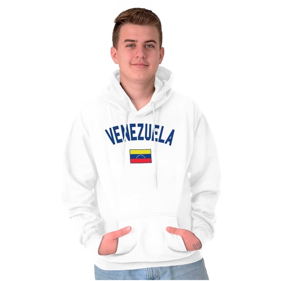 Venezuela Country Flag Soccer Fan Unisex Plus Fleece Graphic Hoodie Brisco Brands 3X