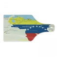 thumbnail image 1 of Venezuela Cutting Board, Colorful and Detailed Map Illustration Country Names and Regions Flag Colors, Decorative Tempered Glass Cutting and Serving Board, in 3 Sizes, by Ambesonne, 1 of 2