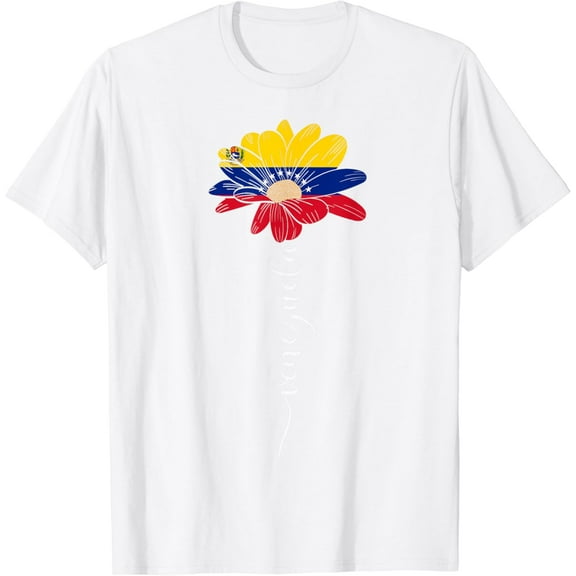 Venezuela Flag Sunflower Vintage Venezuelans Lover T-Shirt