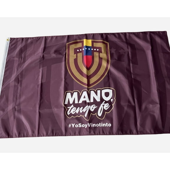 Venezuela La Vinotinto Flag Mano Tengo Fe! 3x5 Polyester Flad #YosoyVinotinto