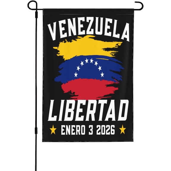 Venezuela Libertad Enero 3 2026 flag Freedom Democracy Yard Flags 12x18 In Double-Side Garden Banner