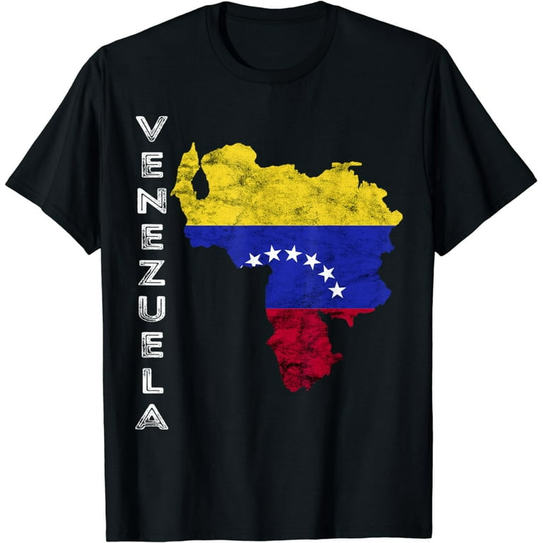 Venezuela Map 7 Stars Flag T-Shirt Venezuela Map 7 Stars Flag T-Shirt