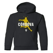 Venezuela Soccer Tribute 2024 – Air Cordova Inspired Youth Hooded Sweatshirt (Black, Youth X-Large)