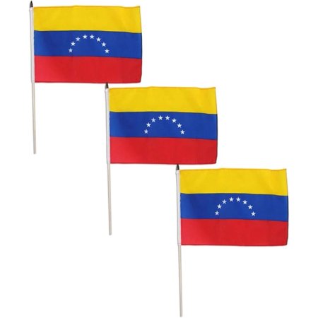 Venezuela flag 12 x 18 inch - 3 PK