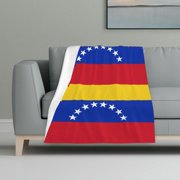 Venezuelan Flag Flannel Fleece Blanket All Season Flannel Throw For Sofa Bed Car Outdoor Home 32x48 Inch