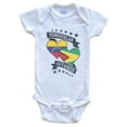 thumbnail image 1 of Venezuelan Guyanese Heart Flags Venezuela Guyana Baby Bodysuit, 3-6 months white, 1 of 4