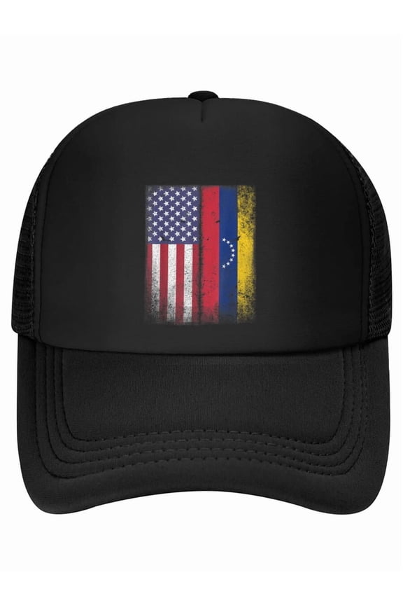 Venezuelan Roots American Grown Venezuela Usa Flag America Baseball Cap