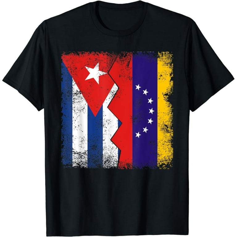 Cuba-Rican Cuban And Puerto Rican Colorful Distressed Tshirt Cuba-Rican Cuban And Puerto Rican Colorful Distressed Tshirt