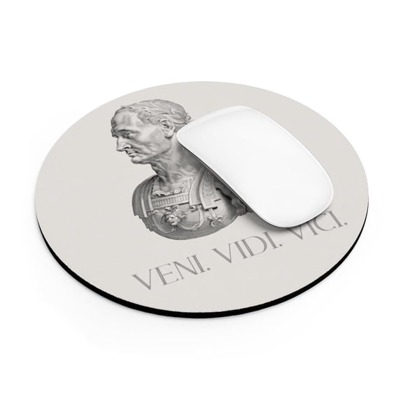 Veni Vidi Vici | Julius Caesar Mouse Pad - One size, Round