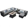 thumbnail image 1 of Venice 10 Piece Outdoor Wicker Patio Furniture Set 10h in Grey, 1 of 2