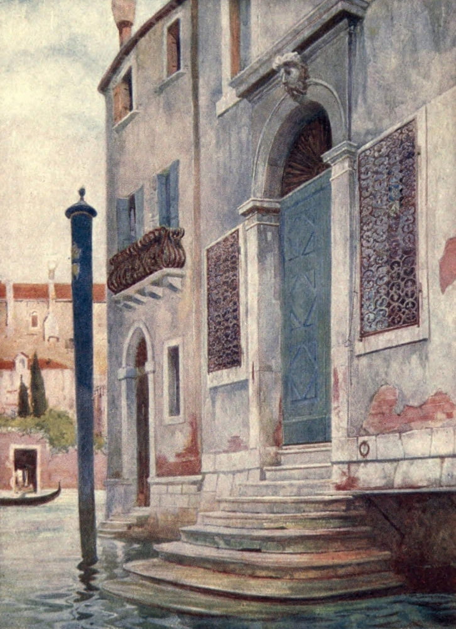 Venice 1907 A Palace Door Canvas Art - Reginald Barrett (18 x 24)