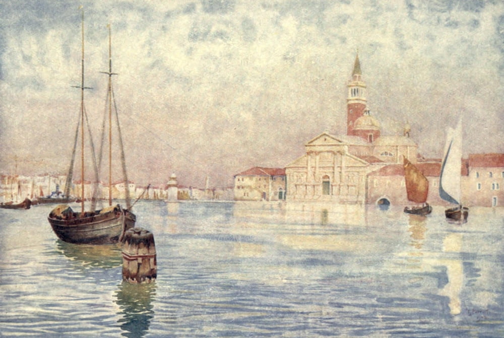 Venice 1907 San Giorgio Canvas Art - Reginald Barrett (18 x 24)