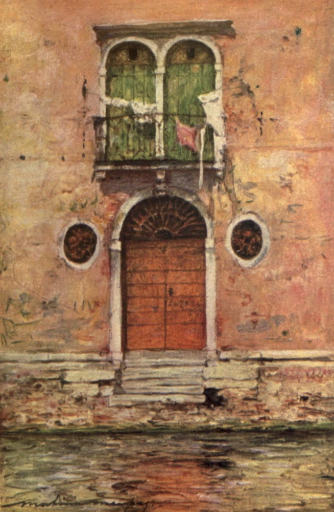Venice 1912 A Pink Palace Canvas Art - Mortimer Menpes (18 x 24)