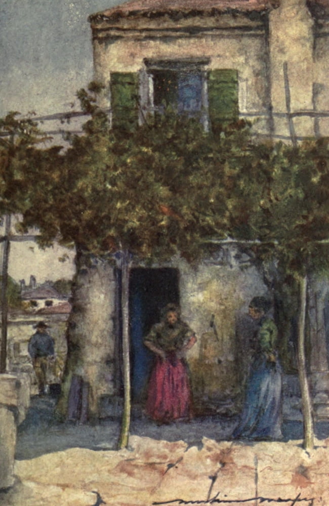 Venice 1912 A Traghetto Canvas Art - Mortimer Menpes (24 x 36)