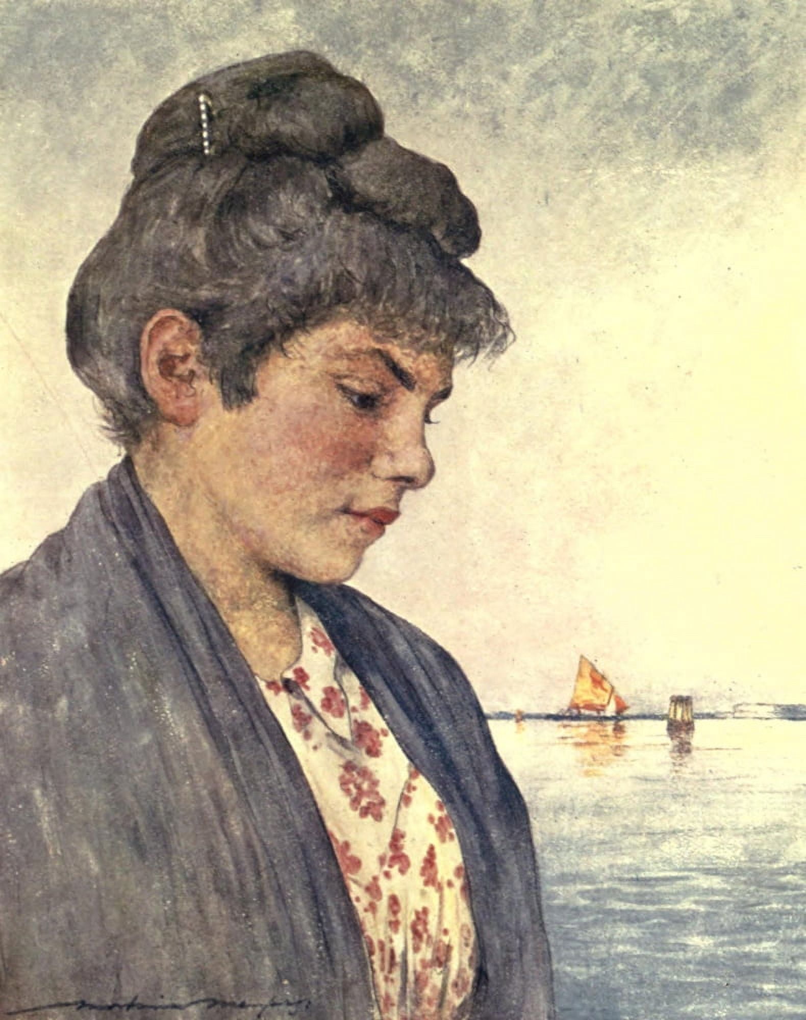 Venice 1912 Francesca Canvas Art - Mortimer Menpes (24 x 36)